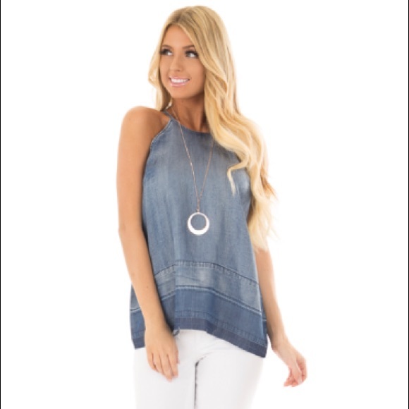 DO+BE Tops - NWOT Do+Be Denim Released Hem Swing Tank